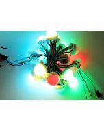 30mm A type 12V 20 nodes LPD6803 WS2801 RGB 5050 LED point light