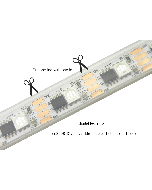 12V 5 meters 300 LEDs IP67 waterproof programmable Madrix CS8208 RGB 5050 LED strip