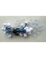 26mm milky white dome housing cover waterproof 12V WS2811 RGB 5050 LED point light