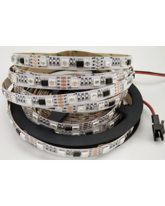 12V 5 meters 300 LEDs IP20 non-waterproof WS2818 integrated programs RGB 5050 LED strip
