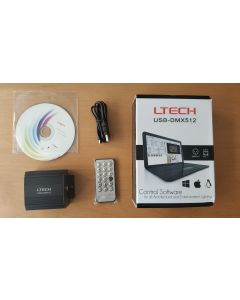 LTech LT512 USB-DMX512 IR remote LED master controller