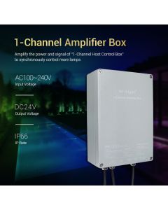 MiLight AC 100-240V input 24V output SYS-PT2 MiBoxer 1-channel amplifier box