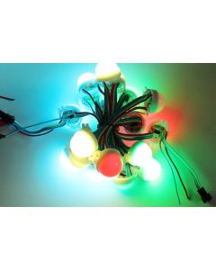 30mm A type 12V 20 nodes LPD6803 WS2801 RGB 5050 LED point light