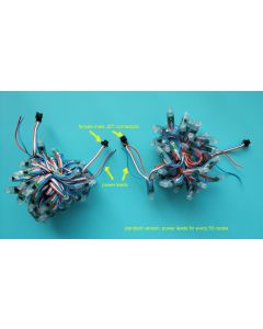 12v ws2811 standard version 100 nodes pixel string