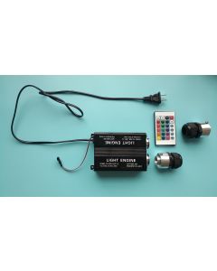 new version 2x16W 2 holes RGB LED optical fiber engine controller, US standards power cord plug