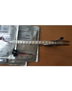 5V 1 meter 96 LEDs 4-in-1 smart programmable SK6812 RGB+WW 5050 light strip