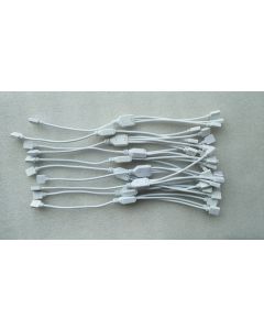 one to three female 10mm width RGB LED 4-pin cable wire connector