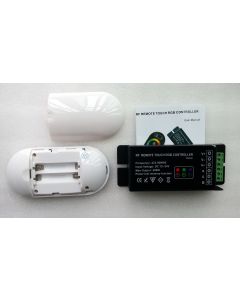 RF remote 8 keys touch steel case RGB LED controller
