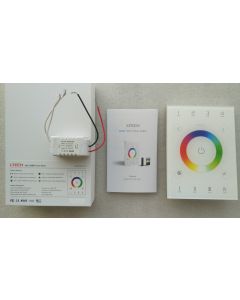 UX8 RGBW 4 zones DMX in-wall touch panel LED controller 