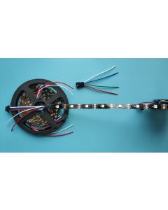 12V 5 meters 150 LEDs WS2815 black FPCB IP20 non-waterproof RGB 5050 LED dream color light strip